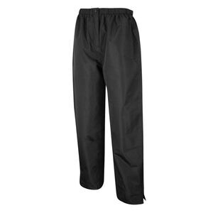 Island Green Womens/Ladies Drop Hem Waterproof Trousers / Black